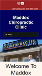 Mobile Screenshot of maddoxchiropracticclinic.com