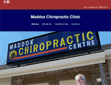 Tablet Screenshot of maddoxchiropracticclinic.com